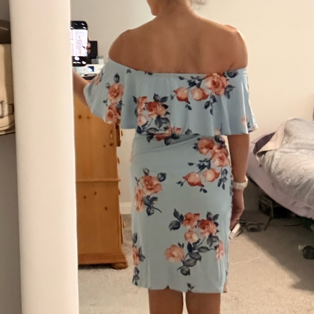 Floral Off-Shoulder Dress - Picture 3 of 3